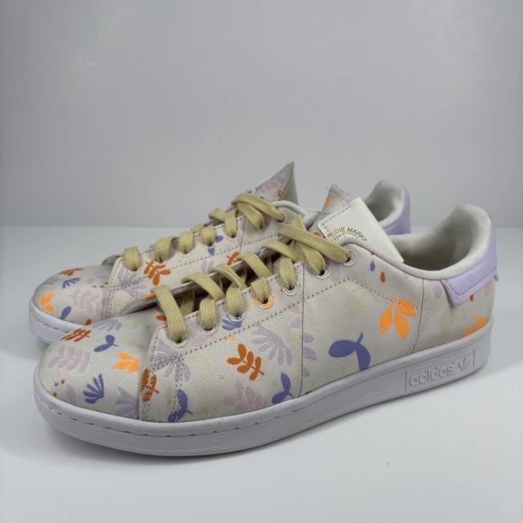 adidas Shoes - Adidas Stan Smith Plant Appreciation Day Women's 9 Cloud White Purple Sneakers